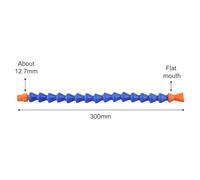 Wodsty Pneumatic Coolant Hose Tube with Switch, 1/4 in 3/8 in 1/2 in BSP External Thread, for Lathe Milling CNC Machine Hydraulic Water Cooling, Blue