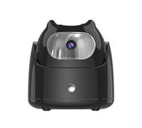 Wodsty Portable AI Gimbal with Face Tracking, 360 Degree Rotation Smartphone Tripod, No App Required, Robust Mobile Phone Holder for Videos, Black