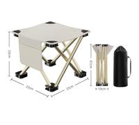 Wodsty Portable Folding Stool Lightweight Outdoor Chair with Storage Bag 1Second Setup 286.6 Lbs Capacity For Camping Fishing Hiking and Travel Black or White