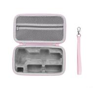 Wodsty Portable Protective Case for DJI Pocket 4 Pro, EVA Hard Case Storage Case, 21 x 13 x 6.5 cm, Shockproof Bag for Camera and Accessories, Black (Pink)
