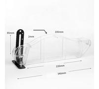 Wodsty Professional Table Saw Protective Cover, Transparent Anti-Dust Guard with Shunt Bracket for 4-10 Inch Sliding Table Saws, Woodworking Tool Accessory