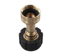 Wodsty Quick Connect Garden Hose Adapter M22-14mm for Pressure Washer Brass Threaded Fitting for 3/4 Inch Hose Leak-Proof Design