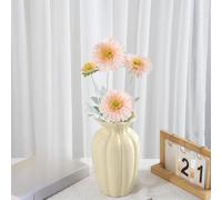 Wodsty Realistic Artificial Silk Chrysanthemum 58cm White Wedding | Realistic Artificial Silk Chrysanthemum 58cm Yellow for Wedding Home Decoration