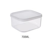 Wodsty Refrigerator Food Storage Container, 700ml to 1400ml, Transparent Stackable BPA-Free Plastic Box with Leak-Proof Lid for Kitchen Organization