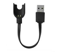 Wodsty Replacement Charging Cable for Xiaomi Mi Band 3, 15 cm USB Charger Cable with for 2 Pins, Compact Design for Fast Charging, Black (for m3 line is 13 cm long)