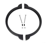 Wodsty Replacement Clamp Collar For Ring For Intex Sf90110-1 10 Inch Sand Filter Pump, Secure Seal Plastic Metal Parts With Bolt Nut And Rubber Cap, Black