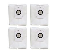 Wodsty Replacement Dust Bags for 360 S8 Plus, Botslab S8 Plus and HONOR Choice R2 Plus Vacuum Cleaners, Large Capacity Non-Woven Filtration, Tear-Resistant, for Pet and Family Homes, White, 4 Pack