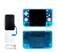 Wodsty Retro Gaming Console Portable, 20,000+ Pre-Installed Games, WiFi Support, Open for Source for Linux, ABS Material, Black (128G Blue)