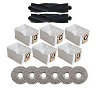 Wodsty Robot Vacuum Accessory Kit for Dreame L10s Ultra, Main Brush Mop Cloths Dust Bags, Fits for XIAOMI X10+, Pet Friendly Cleaning, 9-14 Items(C)