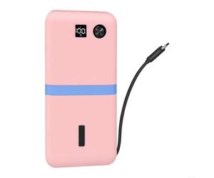 Wodsty Silicone Protective Case, Soft Rubber Armor for Anker 20000mAh Power Bank Model A1383, Portable Charger Pouch(Pink)