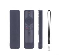 Wodsty Soft Silicone Protective Case for Xiaomi Remote Control XMRX-006/00A, Non-Slip & Shock Absorbing with Lanyard, Black