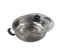 Wodsty Soup Pot Stainless Steel 2 Person Double Handle for Splash | High-quality stainless steel, acid-resistant, durable, scratch-resistant, easy to clean