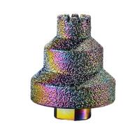 Wodsty Step Drill Bit Set 20mm 35mm 50mm Straight Flute Beveling Chamfer Bits for Woodworking, Metal, Tiles and Marble