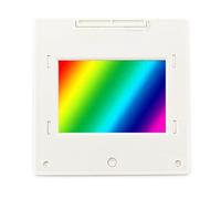 Wodsty Transmission Diffraction Grating Sheet for Spectroscopy Experiments, 50/100/300/600 Lines/mm, 50x50mm PET Frame, Optical Teaching Demonstration