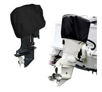Wodsty Waterproof 210D OxFord Boat Outboard Motor Cover For Heavy Duty Protection with Draw Cord Closure Fits 15250Hp Engines