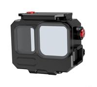 Wodsty Waterproof Metal Case for Insta360 Pro 2 up to 80 m Depth, Robust Aluminium Case with Quick Release, Expandable for Light and Accessories (1)