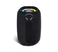 Wodsty Waterproof Speaker with Microphone, Deep Bass True Wireless Pairing, Portable ABS Device for Pool and Beach, Black