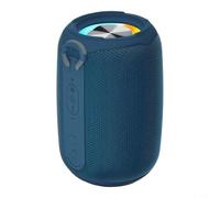 Wodsty Waterproof Speaker with Microphone, Deep Bass True Wireless Pairing, Portable ABS Device for Pool and Beach, Black (Blue)