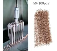 Wodsty Wave Welding Wire for Dent Repair Kit, 50/100 Pcs Spot Welding Puller Studs, 2mm Copper Coated Steel Bodywork Tools for Car Sheet Metal Fix