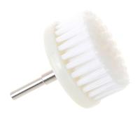Wodsty White Soft Drill Powered Brush Head for Cleaning Carpet, Fabric, Sofa and Car Interior, 60mm Diameter, 6mm Shank, 1-Pack
