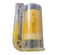 Wodsty Yellow Plastic Queen Bee Marking Bottle, Easy Operate Plunger Catcher for Rearing, Lightweight Tool 90mm