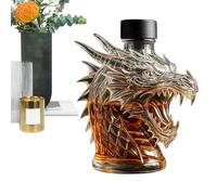 Wodustee Dragon Whiskey Decanter, Dragon's Liquor Bottle, Handcrafted Glass Bottle, Whiskey Container, Multifunctional Glass Bottles for Vodka, Beer for Men, Home, Tasting, Beer,Father's Day,Wedding