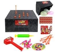 Woeau Blasting Balloon Box Game - Tricky Balloon Desktop Board Game for Banquet, Class Activities, Birthday Party Toy