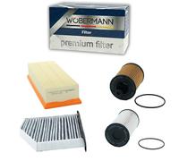 Wöbermann Filter Service Kit for VW Passat B6 (2005-2011) - 2.0L TDI Diesel (BKP/BMP/CBA/CFF/BMA/BMR/CBB/CFG/BVD/BVE/CBD/BWV) - 4-Piece Kit