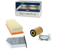 Wöbermann Filter Service Kit for VW Tiguan (2008-2011) - 2.0L TDI Diesel (CBA/CFF/CBB/CFG/CLL) - 3-Piece Kit