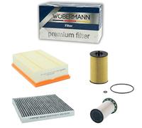 Wöbermann Filter Service Kit for VW Tiguan (2016-2020) - 1.6L & 2.0L TDI Diesel (DGD/CYK/DFG/CRF/CRG/DFH/CUA) - 4-Piece Kit