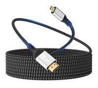 woednx Micro HDMI to HDMI,2m Cable 4K@60Hz Micro HDMI 2.0 Cable,3D HDR,ARC,Micro HDMI to HDMI Compatible with Raspberry Pi 5/4,Cameras A6300 A6400,GoPro Hero 9/8/7/6,Yoga,ODROID TV,Laptops,Monitors
