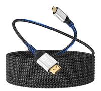 woednx Micro HDMI to HDMI,3m Cable 4K@60Hz Micro HDMI 2.0 Cable,3D HDR,ARC,Micro HDMI to HDMI Compatible with Raspberry Pi 5/4,Cameras A6300 A6400,GoPro Hero 9/8/7/6,Yoga,ODROID TV,Laptops,Monitors