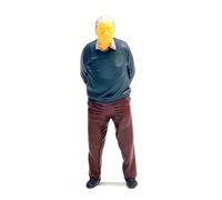 Woedpez 1: 64 Scale Tiny Resin People Models, Watching The Old, C | Warm Companionship Tiny Resin People Models for Train Set and Miniature World, Realistic Dioramas for Collectors