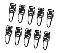 Woedpez 10pcs 360 Rotating D Rings Clip Quickly Attach Strap Buckles Tube Buckle Management Tool for 25mm Webbing Tube Pipe Clip Holder Buckle
