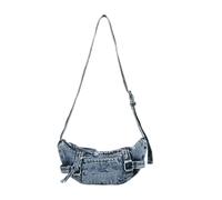 Woedpez 2025 Retro Fashion Jean Fabric Should Bag with Organizational Pockets Comfortable Adjustable Strap Outdoor Activity Companion Multi Pocket Jean Fabric Should Bag