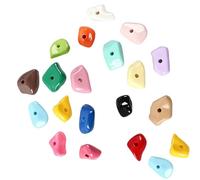 Woedpez 20pcs Bright Acrylic Climbing Rock for Small Pet Random Color Gravels Safe Low Maintenance Decoration Aquariums Gravels