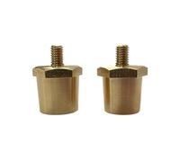 Woedpez 2pcs Brass Battery Post Adapter For Automotive Male Thread Terminals Charging Post Connector Terminal Extension Kit