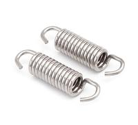Woedpez 2Pcs Exhaust Systems Fixing Spring 43mm Motorcycle Muffler Pipe Motorbike Accessories Easy Installation Stainless Steel