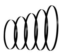 Woedpez 5pcs Multi Size Turntable Belts, Rubber, Black, for Belt-Driven Turntables, Audiophiles & Repairs