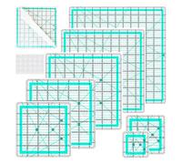 Woedpez 6Pcs Sewing Ruler Set Clear Acrylic Quilting Templates Patchwork Ruler for Fabric Cutting Dressmaking Sewing Measuring Quilting Templates