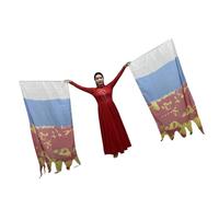 Woedpez Accessories Tie Patterns Suited for Long Colorful Worship Dance Props