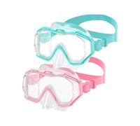 Woedpez Adjustable Swim Goggles 2 Pack, Wide View Water for Safe and Comfortable Swimming Leakproof Glasses