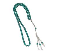 Woedpez Agaphite Look Prayer Beads Chain Handstrung Spiritual Jewelry Piece for Devotion and Modern Outfits Prayer Jewelry