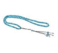 Woedpez Agaphite Look Prayer Beads Chain Handstrung Spiritual Jewelry Piece for Devotion and Modern Outfits Prayer Jewelry