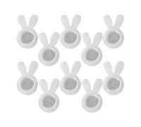 Woedpez Allergy Proof Silicone Earring Backs with Acrylic Heavy Stabilizer for Droopy Ears Clear Design Rabbits Ear Backs Holder