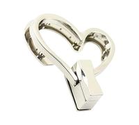 Woedpez Bag Closure Heart Shape Clasp Metal Turn Buckles Hardware Accessories for Heart Shape