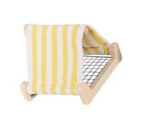Woedpez Bird Hanging Bed House Triangles Hammocks Huts Tent Bed Hanging Cave for Sleep and Hatching Bird Accessories Handwoven Chew-Resistant Hammock Nest
