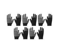 Woedpez Breathable Ventilated Fingerless Protective Gloves Nylon Materials Antislip Dot Elastic Cuff Comfort Design for Sorting Efficiency Thickened Nylon Fingerless Labor Gloves