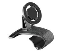 Woedpez Car Phone Holder For Phone 16 15 14 Clip On Dashboard 360 Degree Rotating Holder Stand With Phone Number Plate
