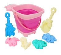 Woedpez Children Foldable Sand Bucket Set With Easy Grip Handle Shovel For Sandcastle Building And Gardening Outdoor Beach Toy Children's Sand Playset